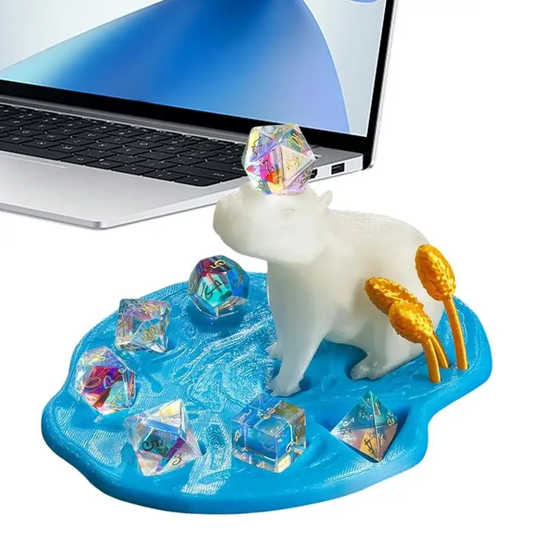 

Dice Display Holder Funny Dice Stand 3D Printed Funny Dice Tray Animal Dice Storage Accessories Decorative Desk Organizer For