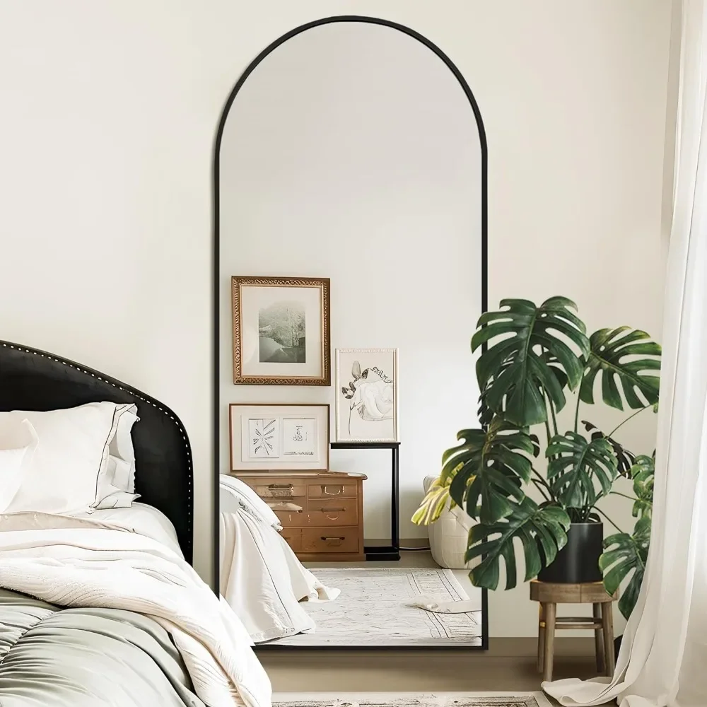 Arched Full Length Mirror with Stand, 64