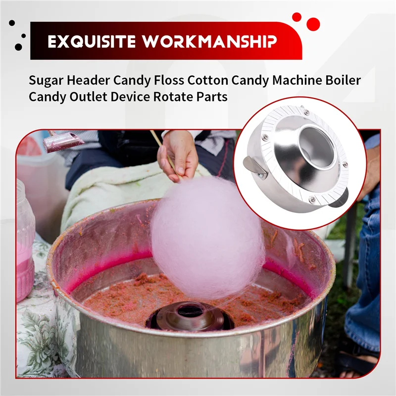 

Luckshopping Sugar Header Candy Floss Cotton Candy Machine Boiler Candy Outlet Device Rotate Parts For Cotton Candy Maker