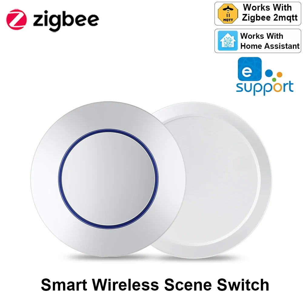 Ewelink Zigbee commutateur Push scène bouton interrupteur sans fil à distance On Off clé contrôleur scénario commutateur Support Assistant à domicile