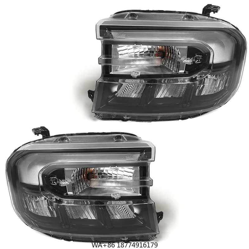 

JOLUNG for 2022-2024 Maverick High Configuration Halogen Headlight Assembly Black Housing W/ LED DRL Replacement Pair L/R
