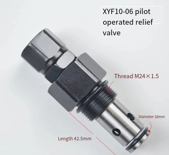 

Threaded Cartridge Pilot Operated Overflow Valve XYF10-06 Sanitation Truck Safety Overflow