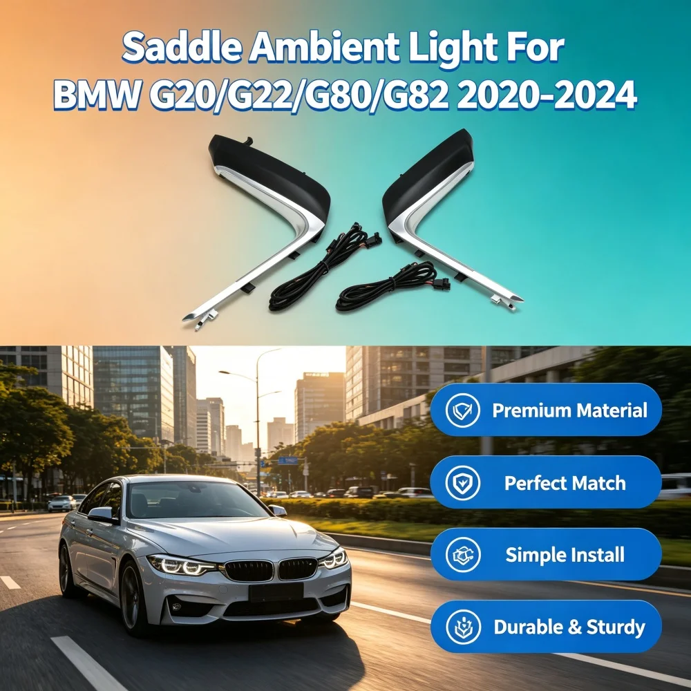 Lumière d'ambiance LED pour console centrale, lampe d'éclairage style OEM pour BMW Série 3 et 4 G20, G22, G80, G82, M3 et M4 2020-2024