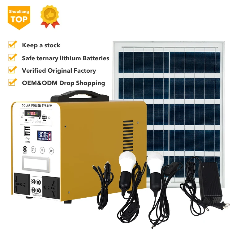 High Efficiency Portable Solar Power Plant Multifunctional 50W 100W Solar Generator