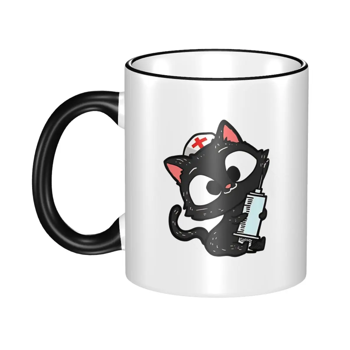

High Quality Funny Cat Nursing Gift Proud Cat Merch Mug Novelty Funny Cat Meme Coffee Cup