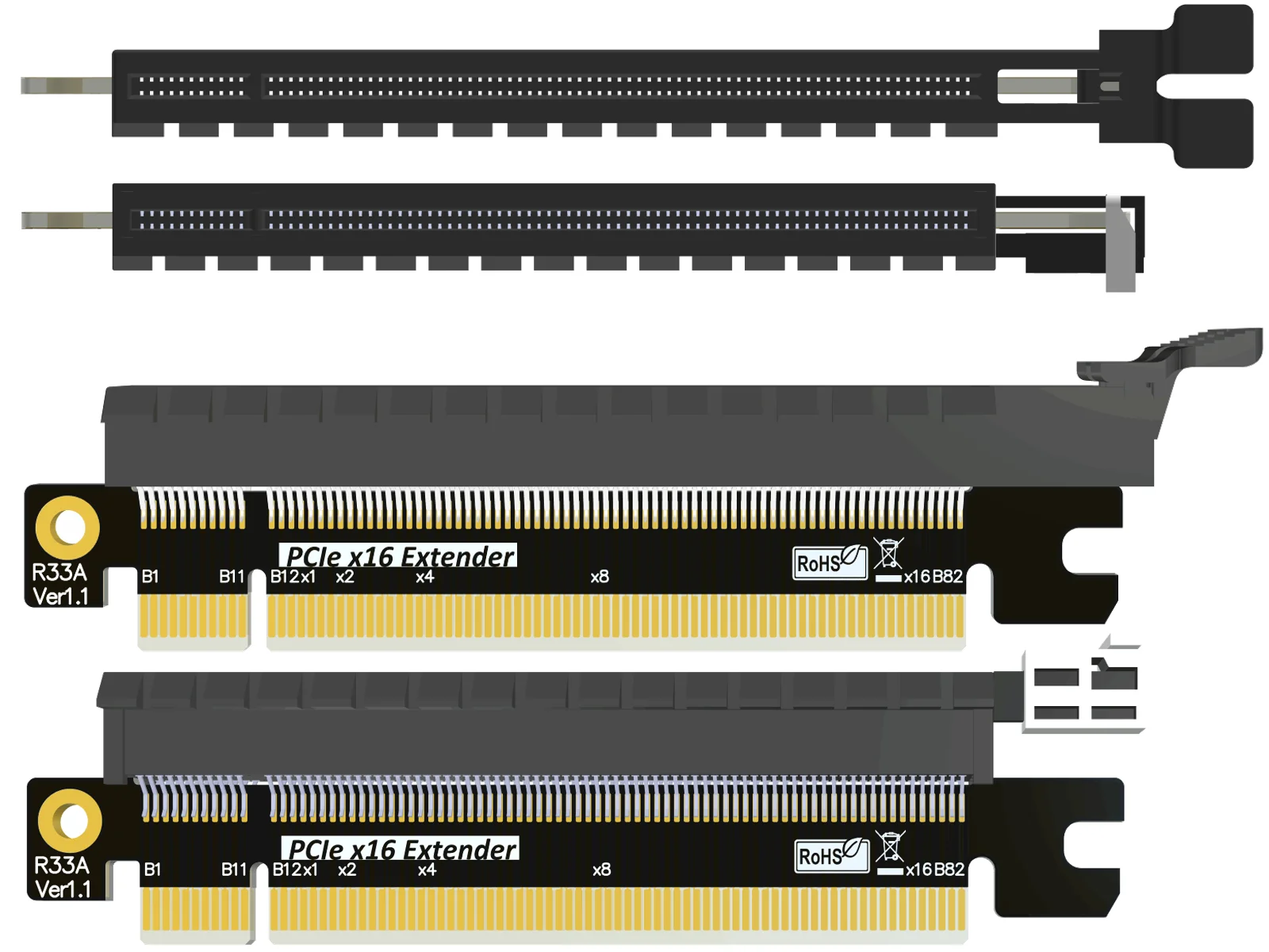 Переходная карта PCI Express X16 X8 X4, адаптер-удлинитель, повышенный тест, защита слота материнской платы, 4x 8x 16x, доступ к обновлению компьютера