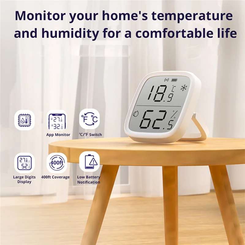 

B63B-Датчик температуры и влажности с экраном, многоцелевой шлюз Zigbee Smart Wi-Fi, удаленный датчик температуры и влажности