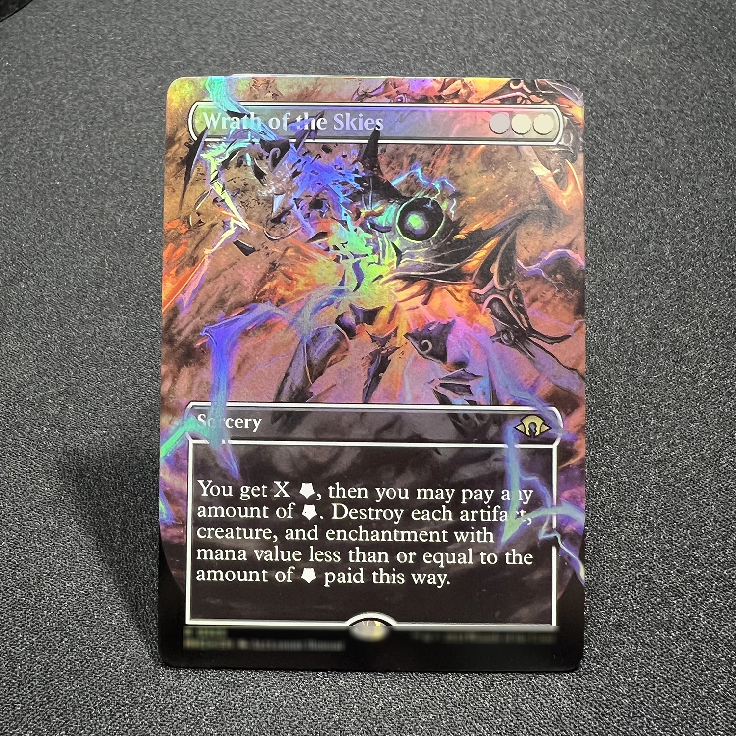 FOIL Wrath of the Skies Victimize SPG Force of Will DMR Mockingbird Shuko Dockside Extortionist Board Game Custom English Card