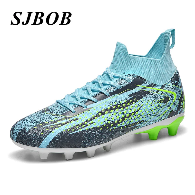 

Hot Sale Kids Football Boots High Top FG Soccer Shoes Boys Light Non-Slip Futsal Soccer Shoes For Boy Sneakers Zapatos De Futbol