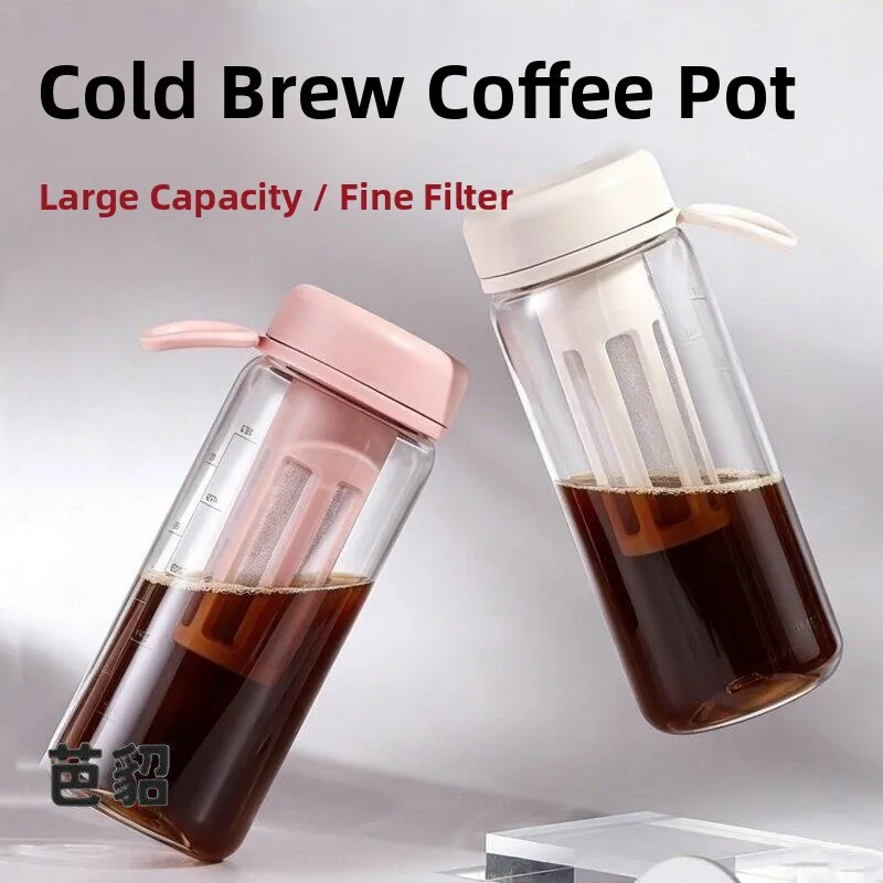 

Large Capacity Cold Brew Coffee Pot Sealed Fruit Tea Pot Ice Drip Water Cup Cold Extraction Bottle Home Use European Style Pl...