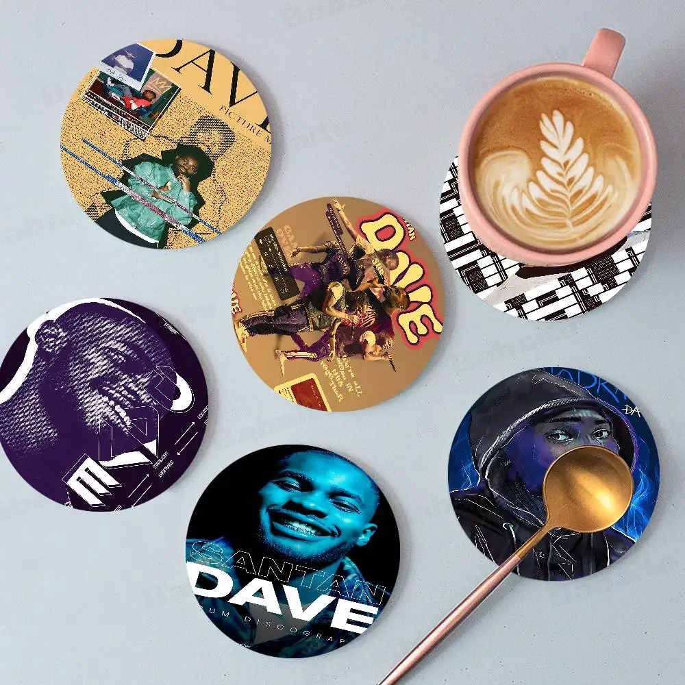 

Подставка для кружки Dave в стиле поп-хип-хоп из натурального дерева, креативная мультяшная, впитывающая, изоляционная подставка для кофейной кружки/чашки