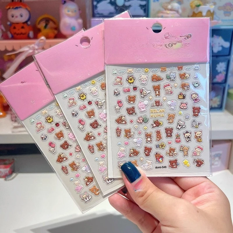 Useful Tablet Accessories - New Rilakkuma micro-embossed nail art stickers