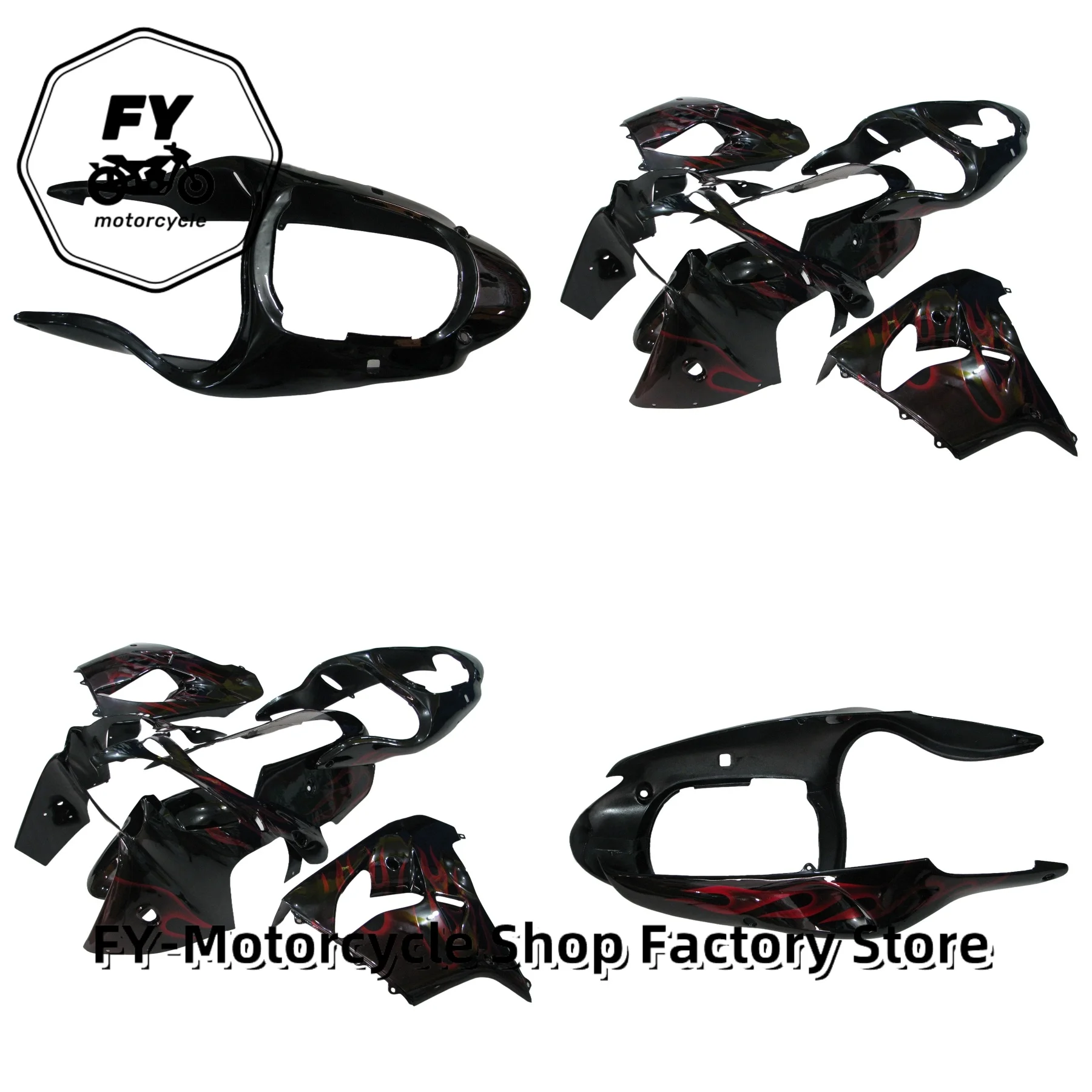 Unpainted Full Fairing Kit Compatible For Kawasaki ZX9R 2000 2001 ZX-9R Complete Motorcycle Bodywork Fairing Shell Assembly Set