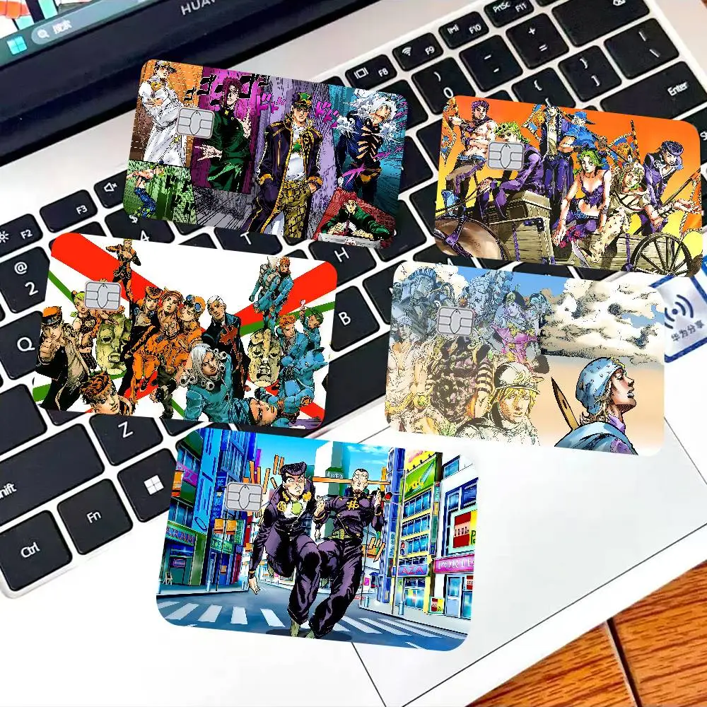 JoJo Bizarre Adventure Cute Anime Anime Spend Or Save Funny Shell On Off Ultra Thin No Fade Sticker Skin For Debit Credit Card