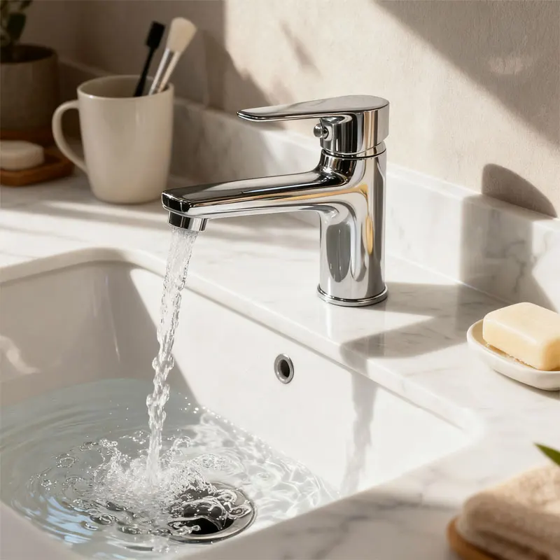 

Универсальный смеситель для холодной ванной комнаты. Смеситель с одним отверстием. Прочная и гладкая поверхность. Легко устанавливается в смесителе для кухни и ванной комнаты.