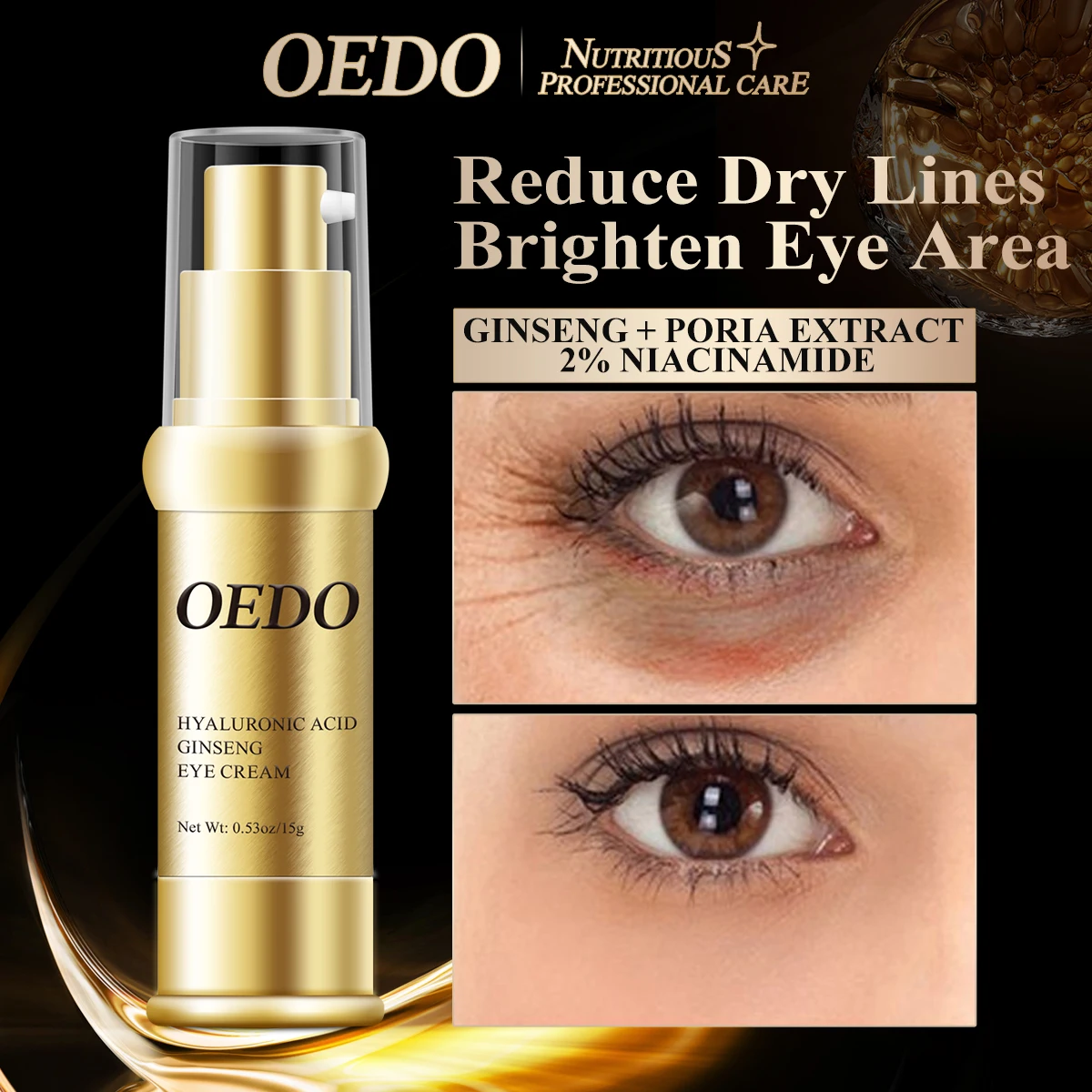 OEDO Anti Aging Eye Cream Against Bags And Puffiness Eye Care Dark Circle Remover Anti-Wrinkle Eye cream