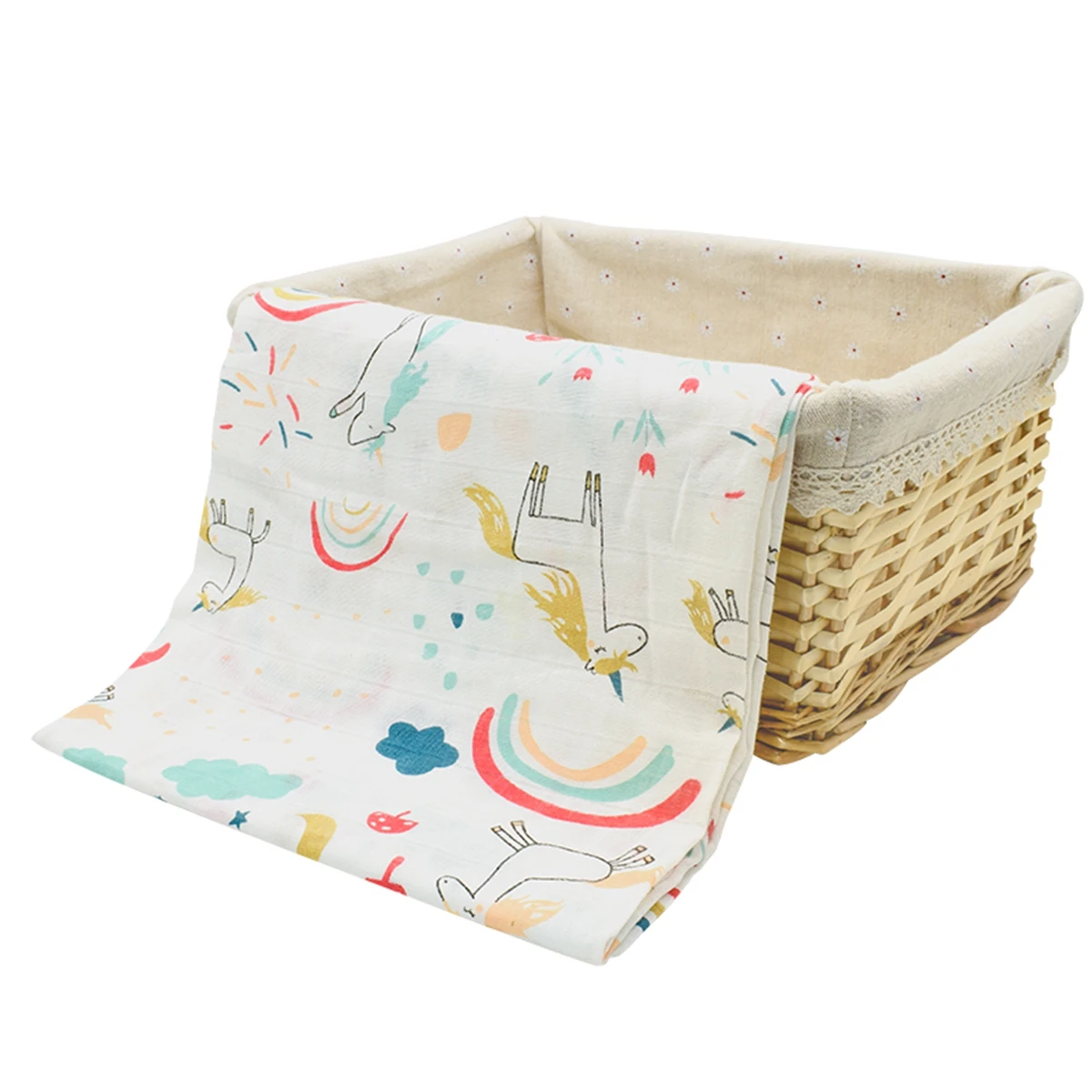 1Pc Musselin 100% Baumwolle Baby Swaddles Weiche Neugeborenen Wrap INS Stil Infant Decken 120*110CM