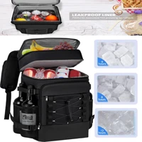 Mochila de refrigeración multifuncional 3 en 1, bolsa de refrigerador impermeable con aislamiento portátil para acampar al aire libre, viajes, picnic