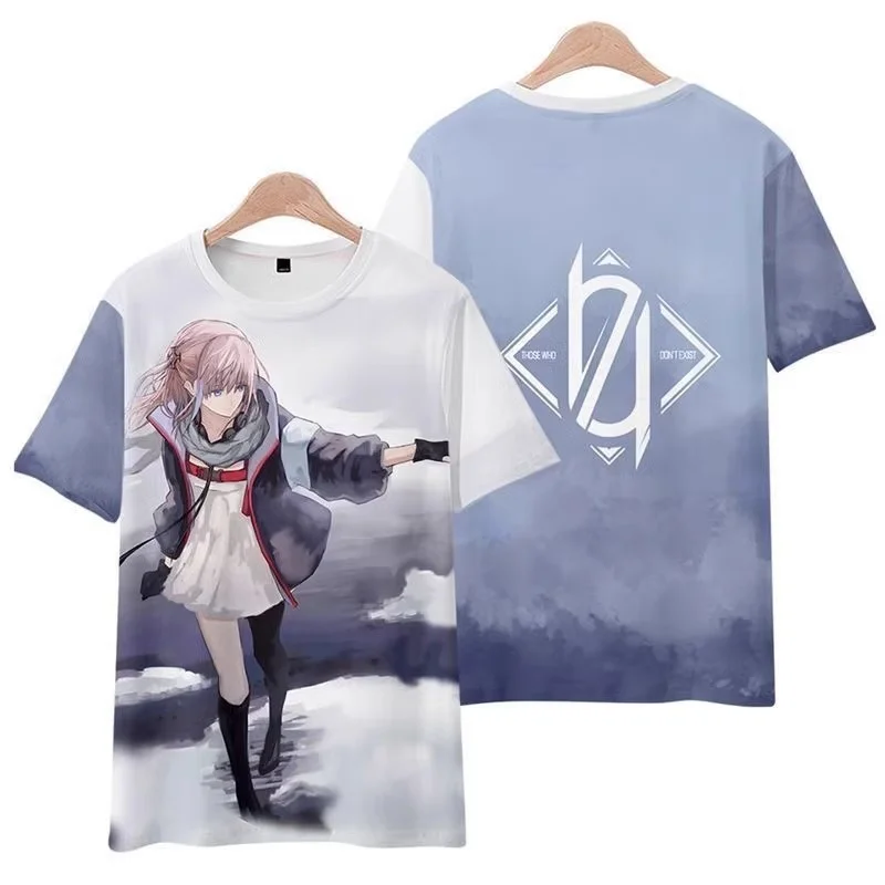 اللولب لعبة الفتيات المواجهة لعب الأدوار تي شيرت ثلاثية الأبعاد طباعة الاطفال الكرتون أنيمي تيز الصيف الرجال النساء Harajuku قصيرة الأكمام Y2k #3