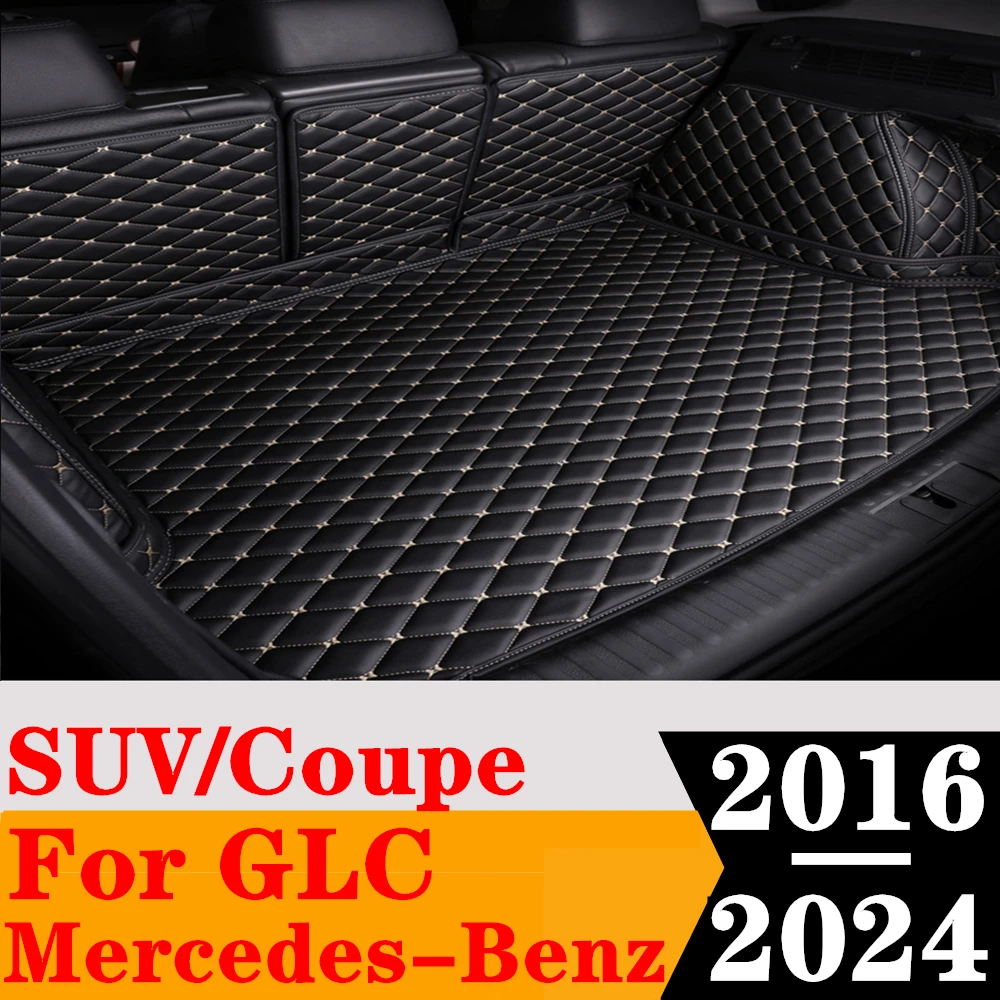 

Custom Full Set Car Trunk Mat For Mercedes-Benz GLC 2024 2023 2022 2021 2020 2019 2018-2016 Rear Cargo Liner Boot Tray Pad Cover