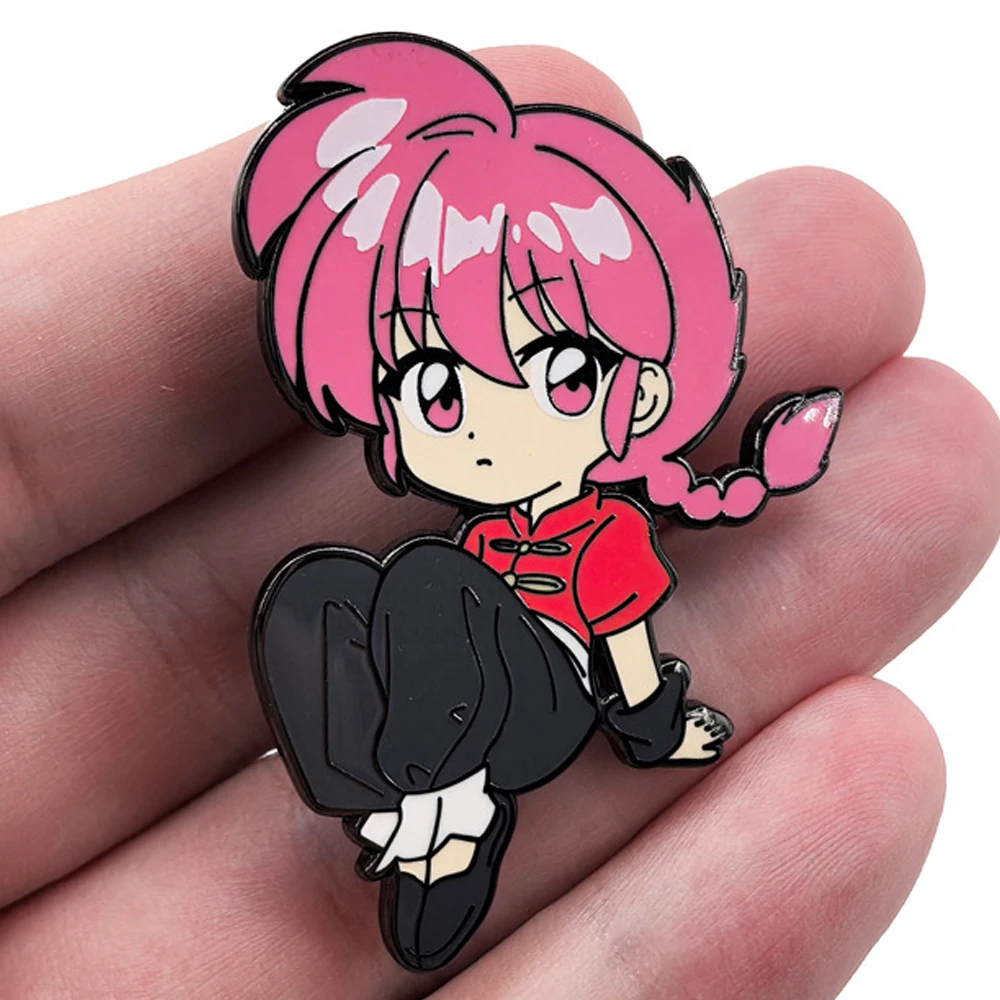 Japanese Anime Female Fighter Enamel Pin Comic Character Brooches on Clothes Badge Bag Clothes Lapel Woman Men Jewelry Kids Gift