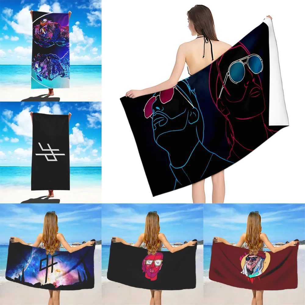 

Rapper Pnl Qlf Beach Towel Microfiber Sand Free Quick Dry Soft Sandproof Pool Towels Gift for Women Travel Gym Shower Camping