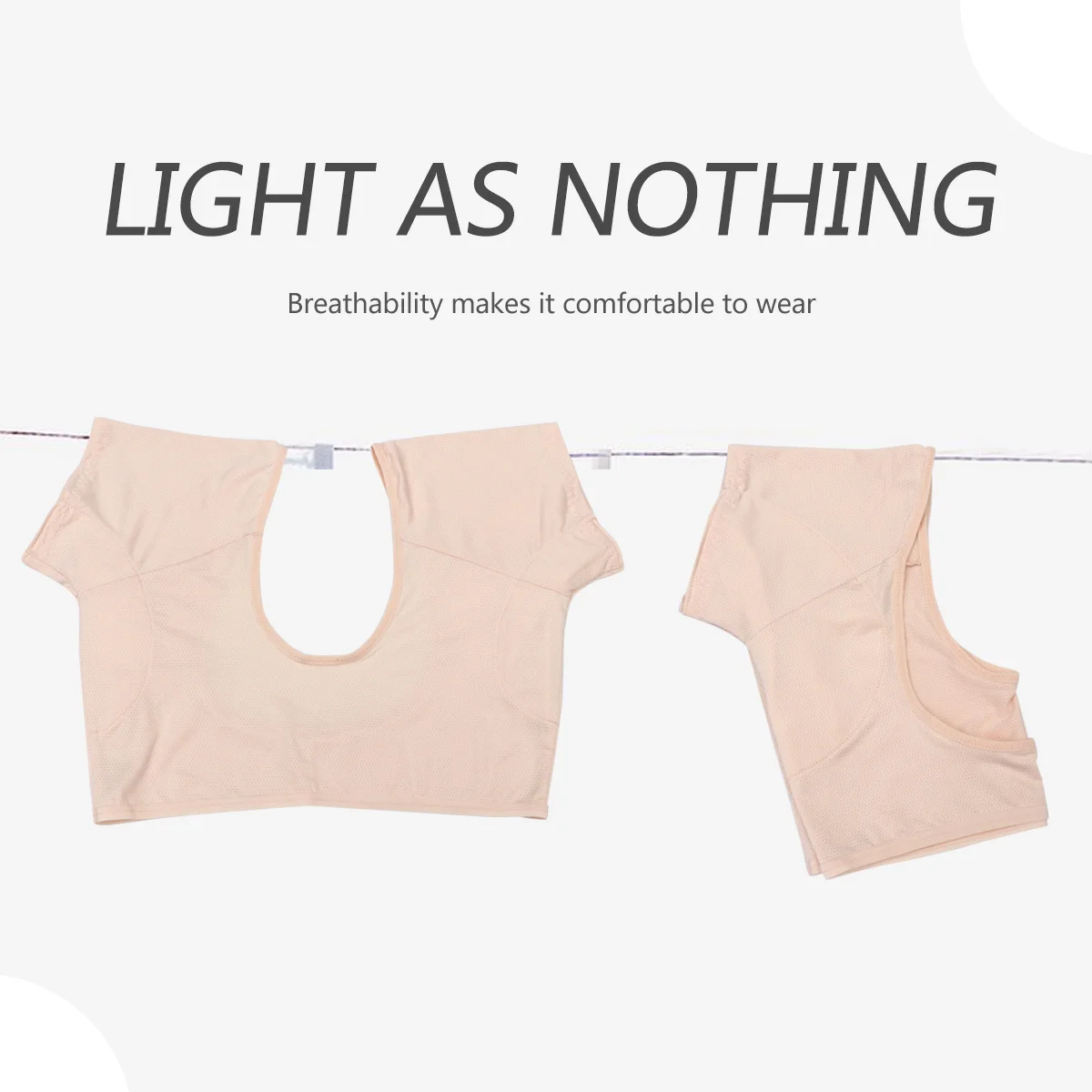 1 قطعة سترة عرق النساء تحت الإبط سريعة الجافة امتصاص الرطوبة ملابس داخلية قصيرة الأكمام للصيف في الهواء الطلق الجري تجريب قابلة لإعادة الاستخدام #5