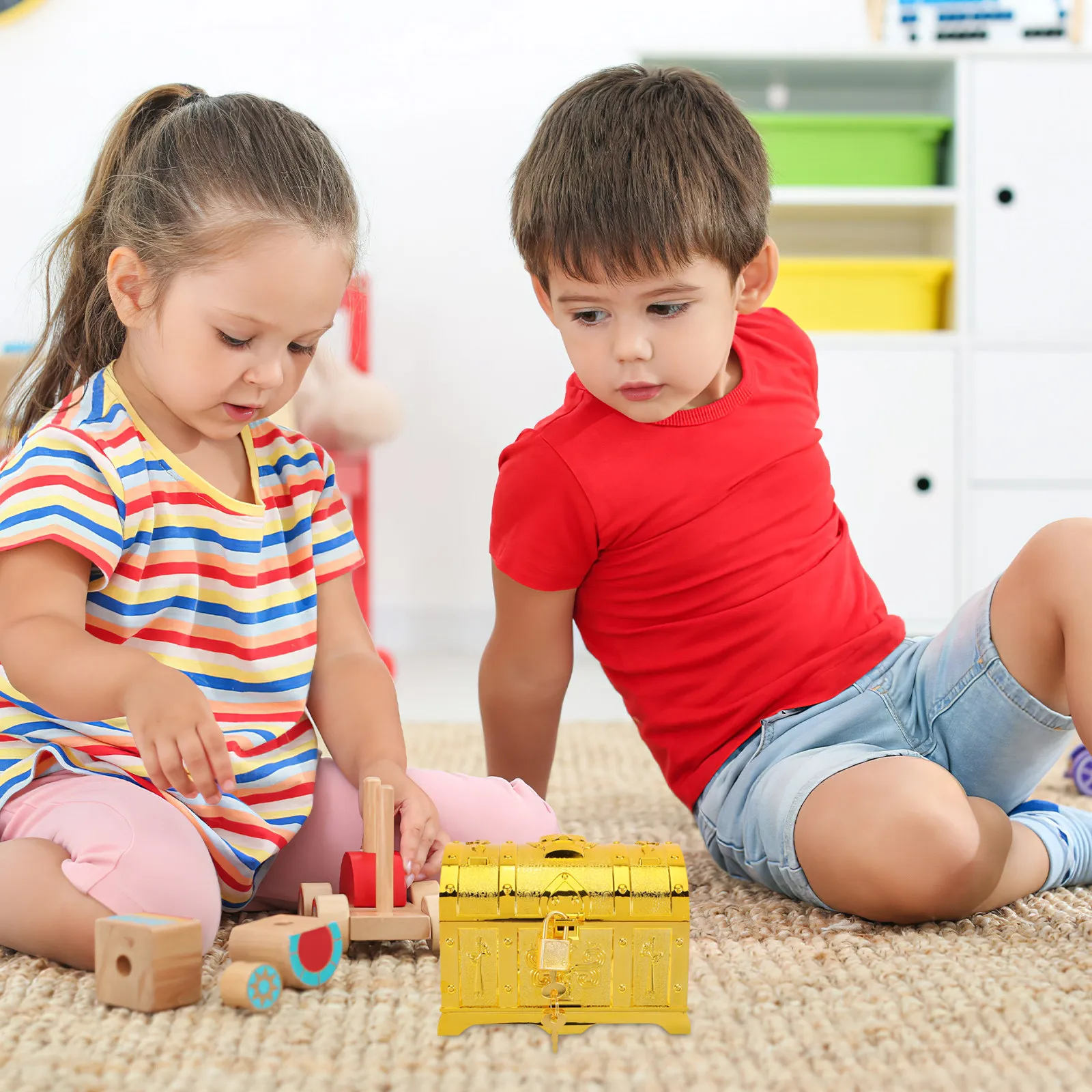 Storage Box Treasure For Pretend Play Education Egyptian Educational Chest Historical Learning Archaeological Adventure