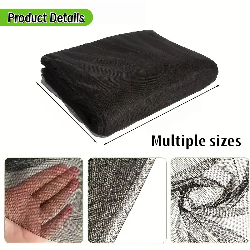 Mosquito Net Sheer Mesh Netting DIY Outdoor Gazebo Curtain Garden Insect Screen Pergola Canopy Net Garden Decoration Net 2.4M