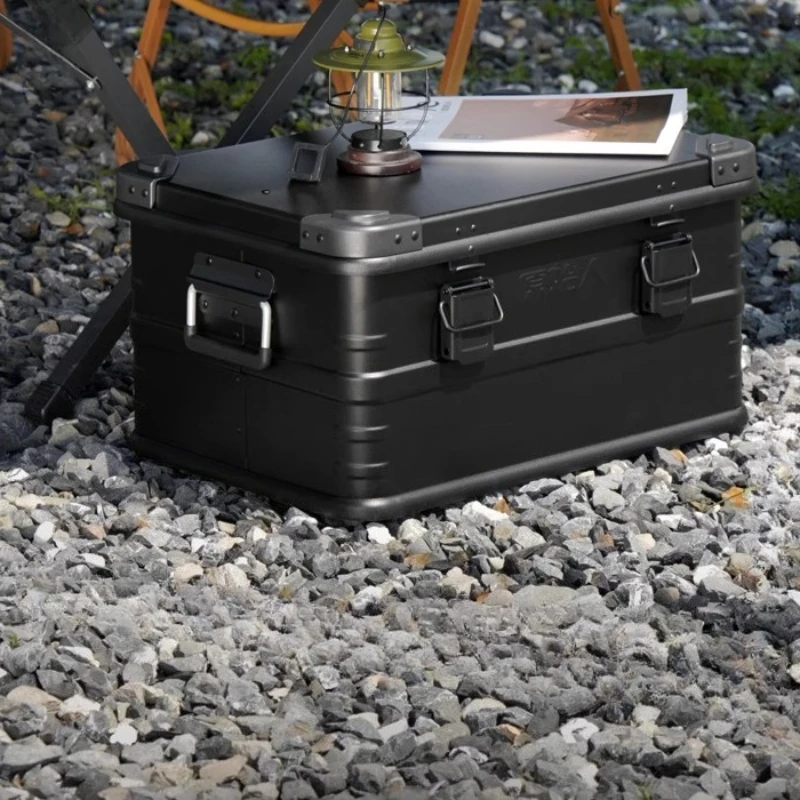 

Outdoor Aluminum Alloy Storage Box Camping Travel Household Storage Box Vehicle-mounted Trip Multi-functional Organizing Boxes