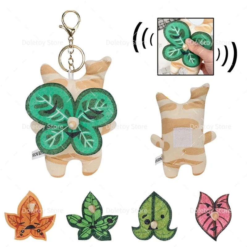 New The Legend of Zelda Korok Plush Changeable Sounding Stuffed Toy Cartoon Anime Green Leaves Doll for Kids Birthday Gifts