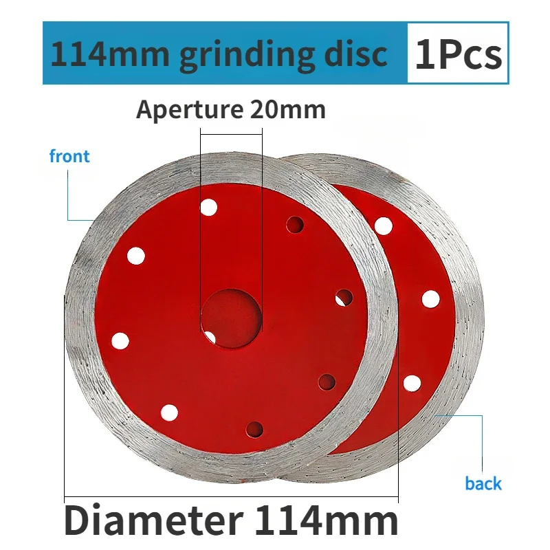 Lâmina de serra de corte de pedra de carboneto redondo de diamante de 114 mm / 4,5 polegadas adequada para todos os tipos de corte de pedra