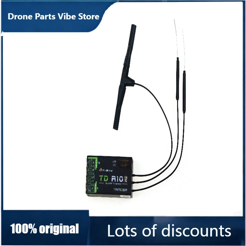 

FyOriginal FrSky TD R10 2.4GHz 900MHz Dual Frequency Receiver PWM Channel Receiver For Remote Control Airplane Helicopter Drone