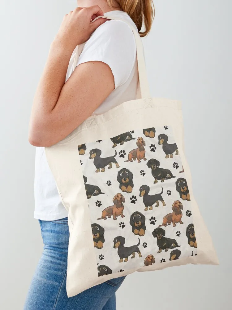 

Dachshund Dog cartoons cute Tote Bag bag luxury women the tote bag tote university Portable shopping