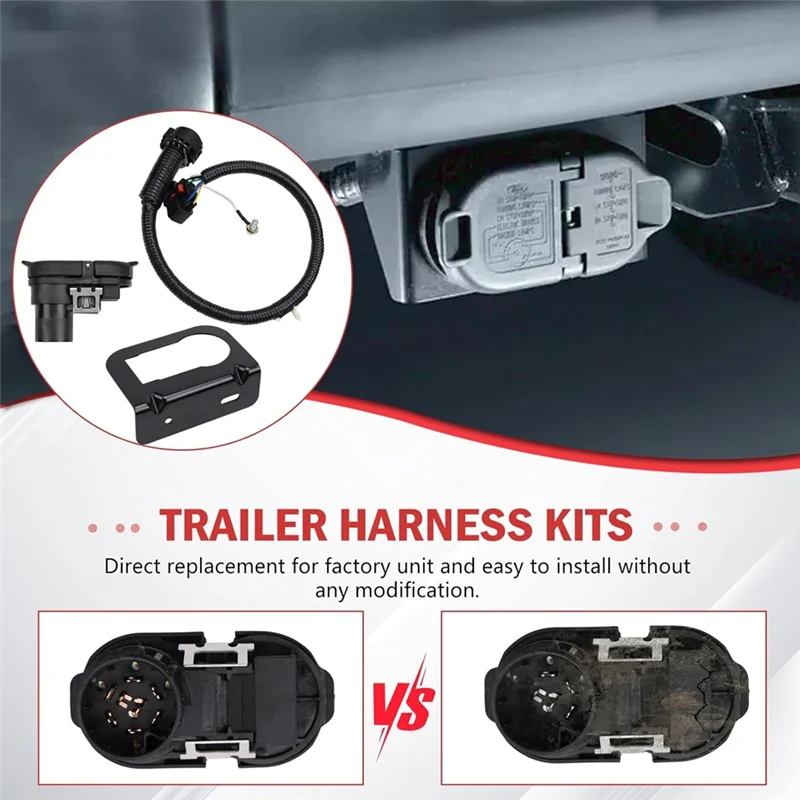 

Trailer Hitch Tow Wiring Harness Connector Kit For Ford F150 2009-2014 Replace 9L3Z-15A416-A 9L3Z15A416A
