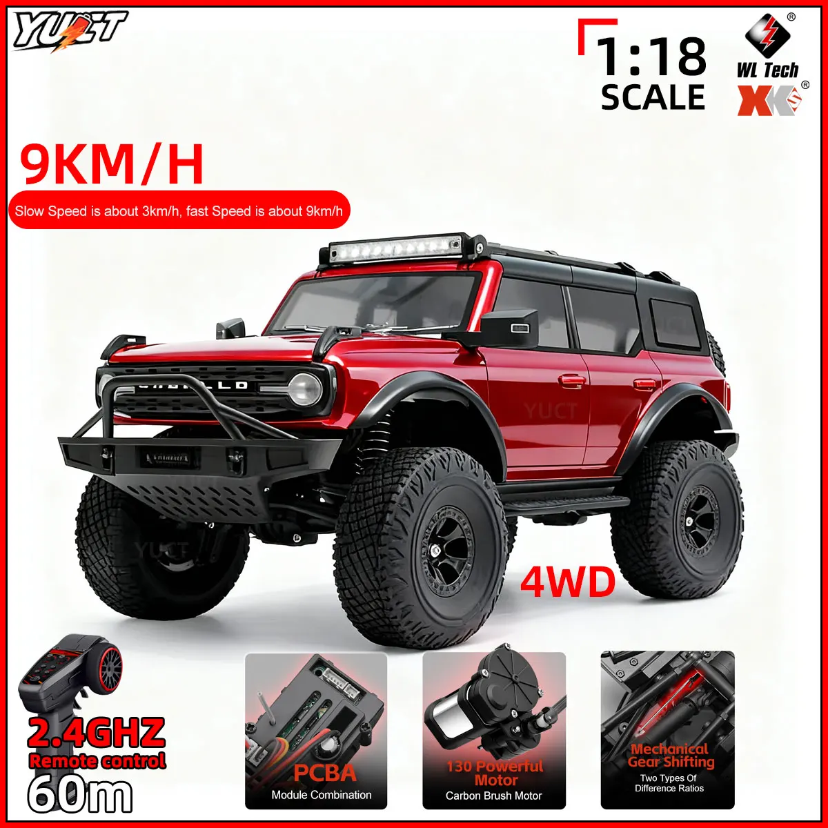 

Wltoys 184023 1:18 RC Car 2.4G 4WD 1/18 Electric Off Road Climbing Car High Speed Climbing Crawler Vehicle ROCK Toys for Childre