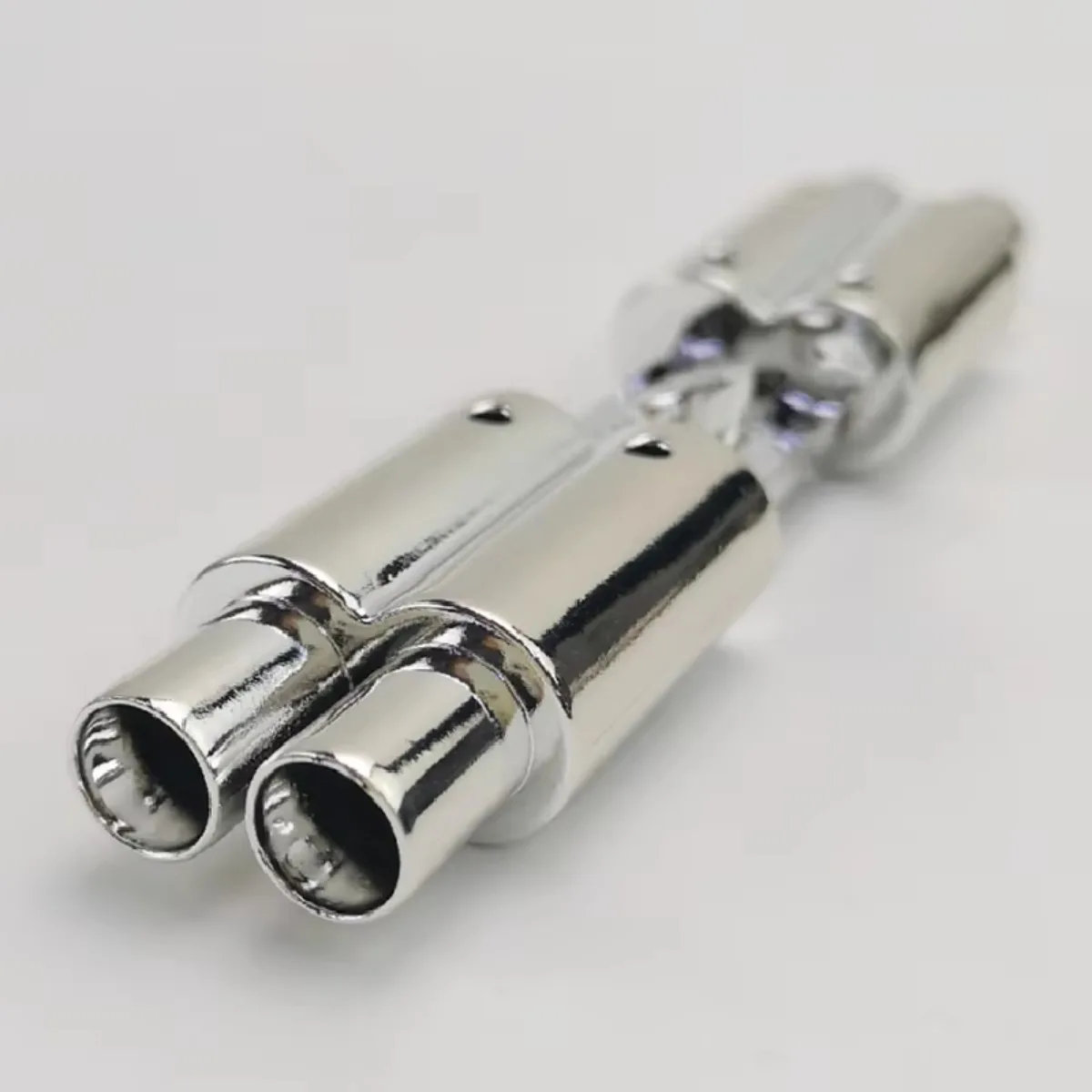 1/10 RC Double Exhaust Pipe Simulation Decoration Upgrade Parts for Off-Road On-Road Drift Touring Car
