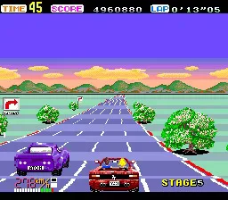 16 بت محرك الكمبيوتر HU-CARD: OUT RUN (الإصدار الياباني!!)