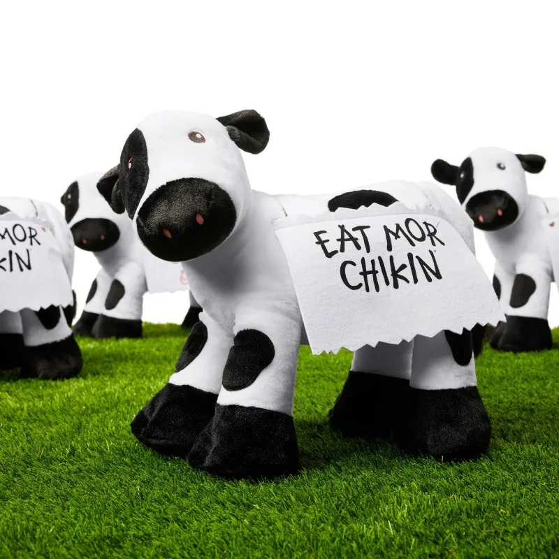 

Новая плюшевая игрушка-корова, милая мягкая кукла в стиле аниме, коллекционная игрушка для декора комнаты, подарок на день рождения для детей, 2026