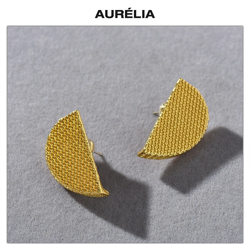 

Europe America Gold Silver Geometric Earrings Women Shining Fashion Simple Jewelry Trend