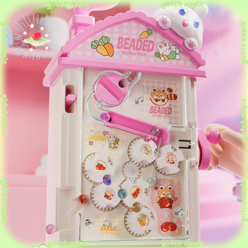 التلقائي حبة سترينجر الأطفال هز حبة مجموعة DIY بها بنفسك مجموعة المواد الحرفية هدايا عيد الميلاد للأنشطة الإبداعية للفتيات