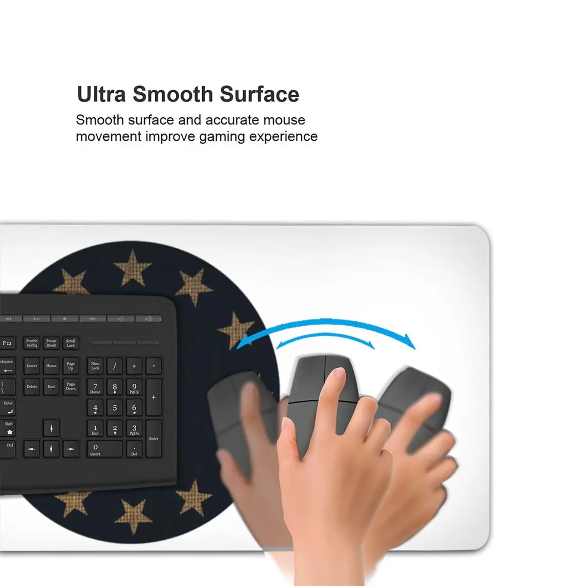 Fallout Tapestry 8 - Enclave Large Mouse Pad Computer Keyboard Mouse Mat Gaming PC Laptop Desk Mat Office Accessories Table Mats