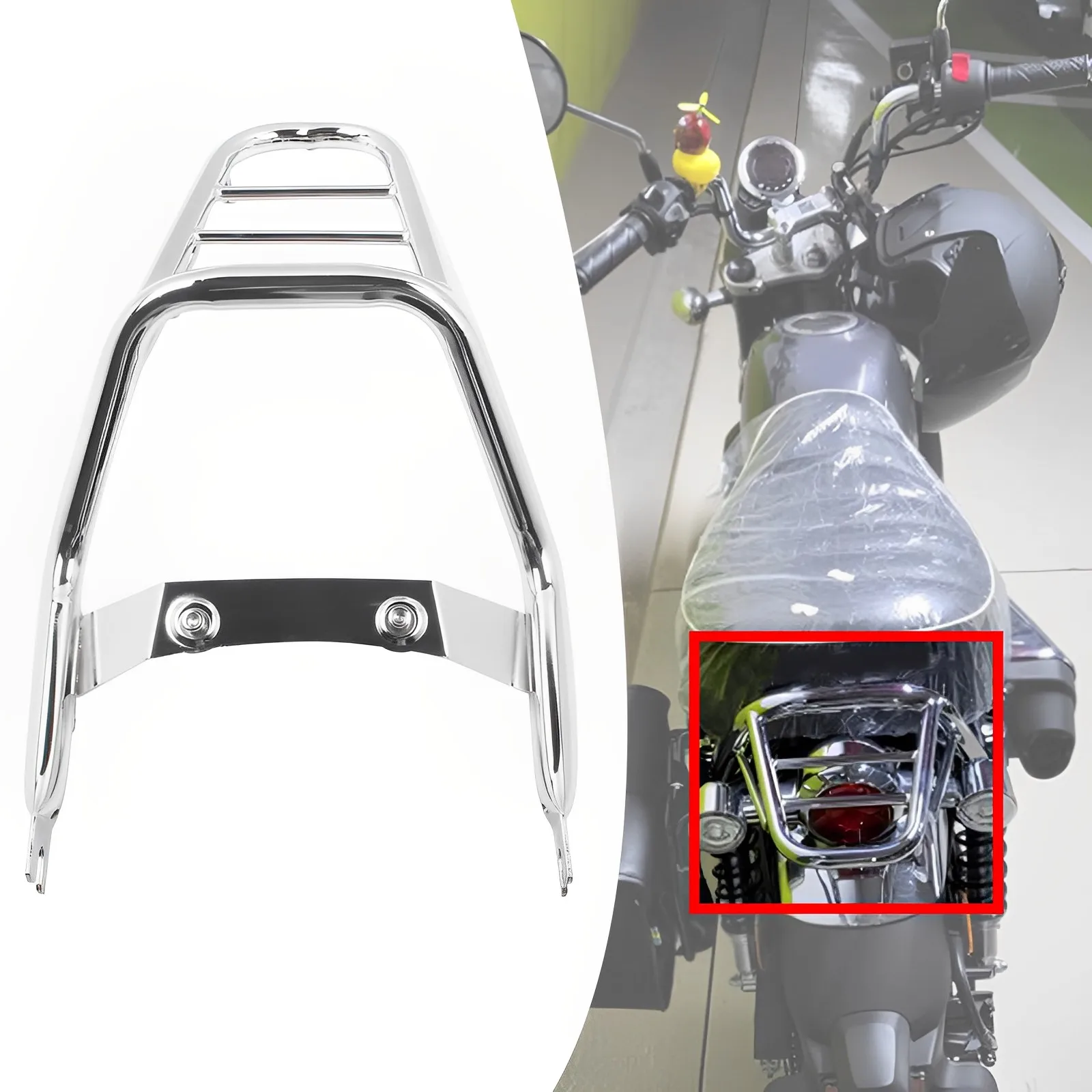 Motorcycle Rear Seat Luggage Rack Cargo Support Holder Bracket Cargo Tail Rack For HONDA MONKEY 125 2018-2024