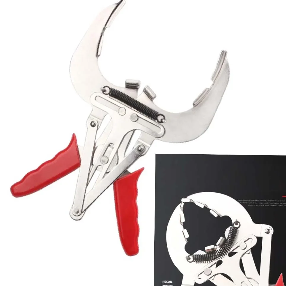 Piston Ring Pliers Set Heavy Duty Steel Auto Repair Tool Adjustable Piston Ring Plier Clamp Powerful Expander Remover