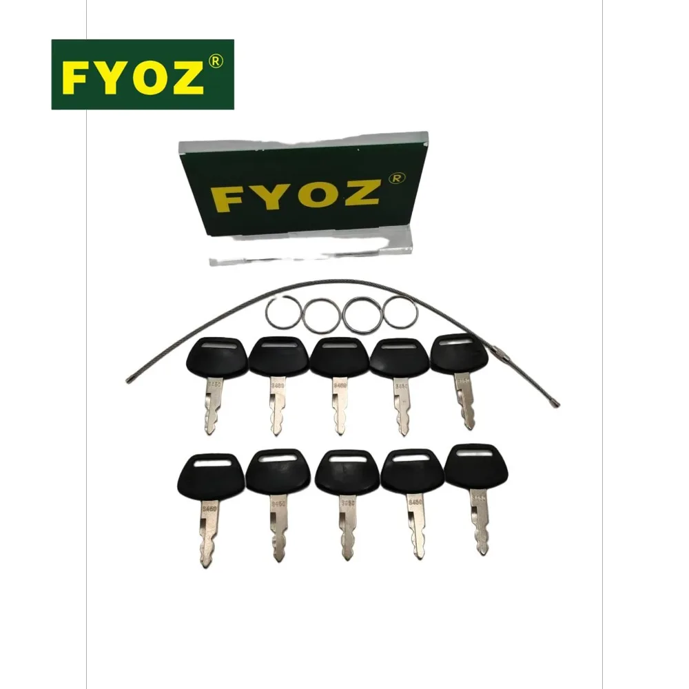 10PCS S450 Ignition Key For JCB/Sumitomo Excavator New Holland K250 - 150979A1 KHR-0369 LBXKHR0369 KHR20070 Heavy Equipment Keys