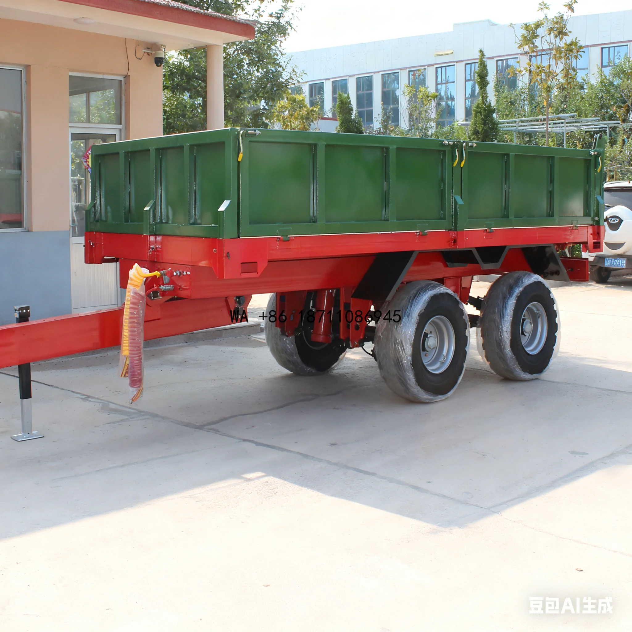 Hydraulic Self-Tipping Dump Trailer Designed for Agricultural Use Heavy Duty