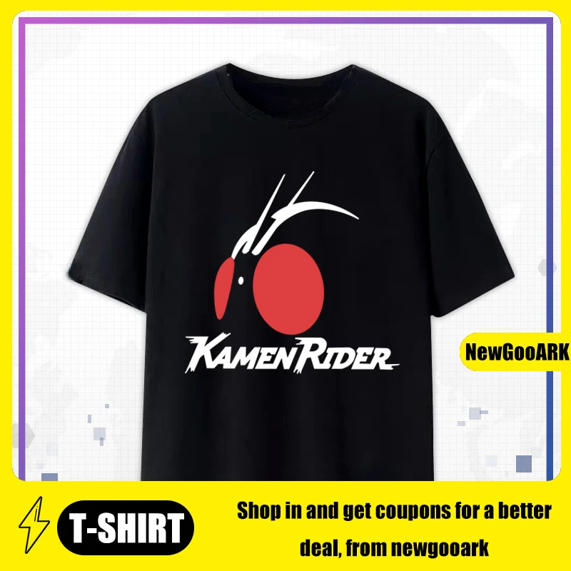 Style Kamen Rider TOKUSATSU Japan Anime Printed T-shirt Casual Fashion Breathe Lovers Shirt Korea Style Hipster Unisex Te