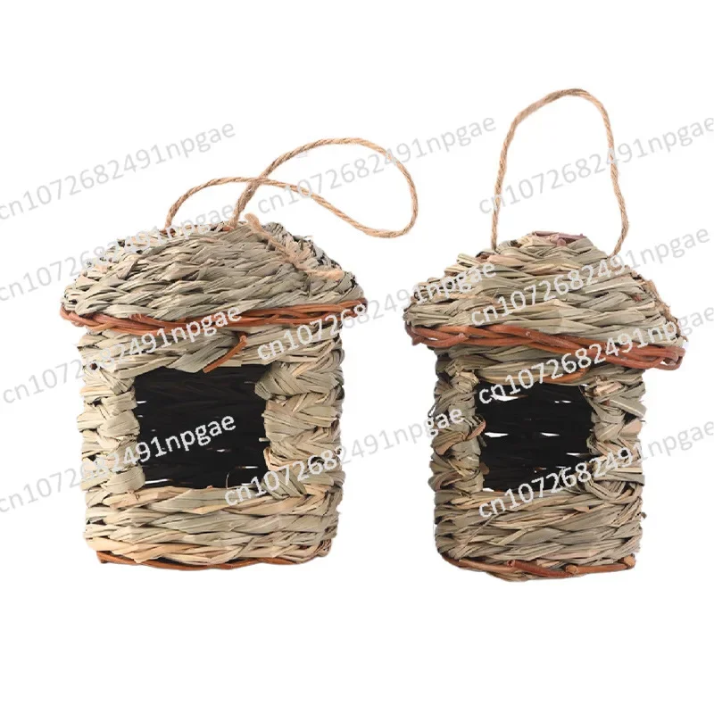 

Hand-woven Bird's Nest Hibiscus Grass Bird Cage Pet Gardening Decoration Wholesale