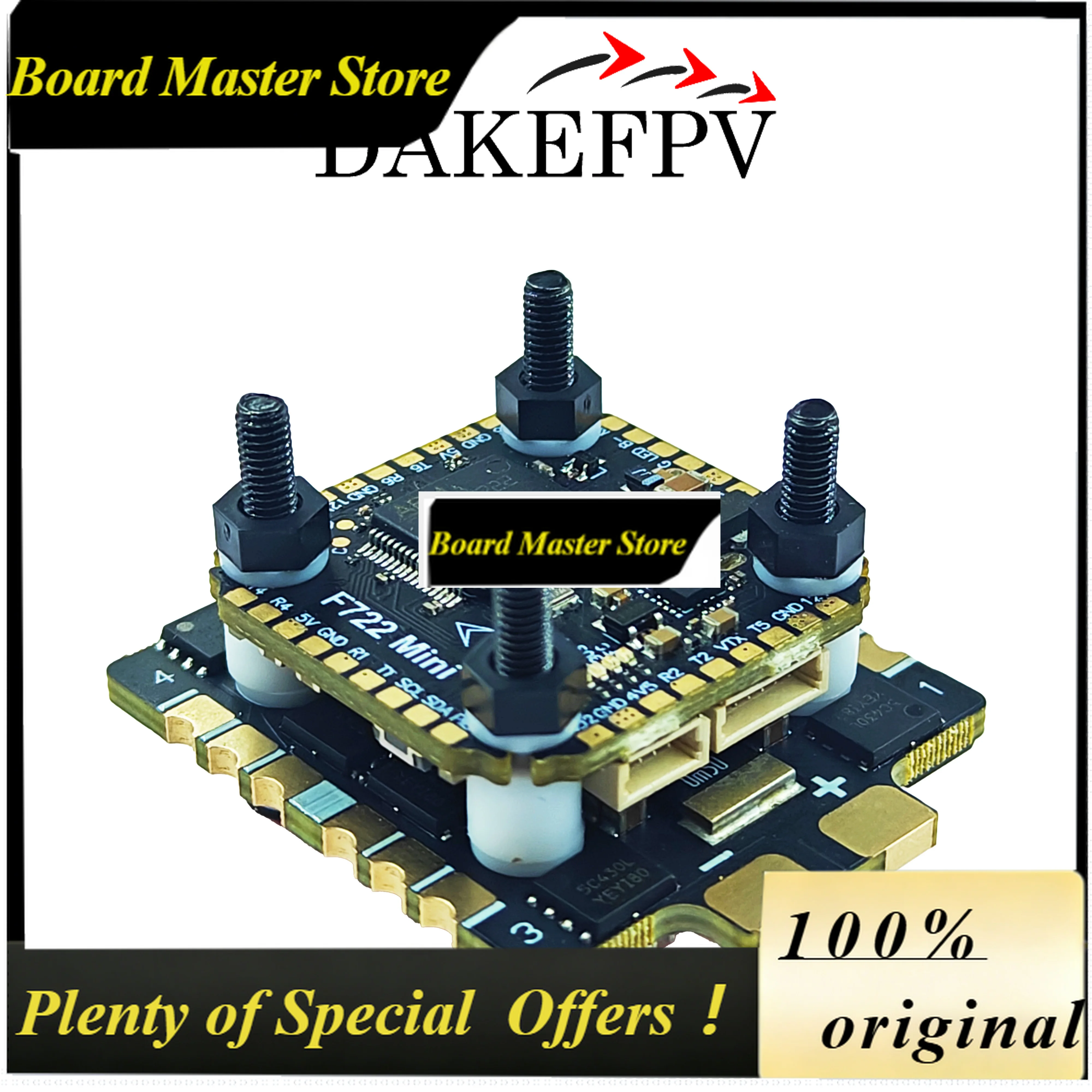 BoMaSDAKEFPV Mini F722 FC Mini Stack F722 6S 55A 8S 70A BLS Bluejay ESC 20X20mm Flight Controller For 3inch 4inch 5inch FPV Dron