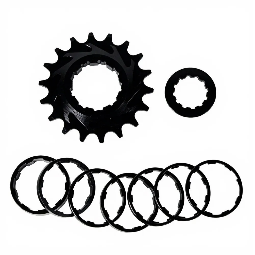 Single Speed Freewheel 18T Constructed from Aluminum Alloy 7075 for HG Hub Bikes with Rust Resistant Anodized Coating